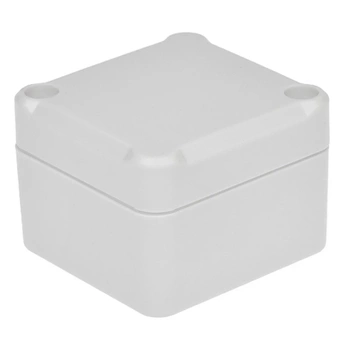 Obudowa uniwersalna Z117J, 57,1 × 63,2 × 36,7 mm, ABS V0, jasnoszara, z panelami bocznymi, Kradex