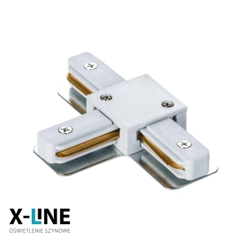 Złączka typu T do szyny, biała