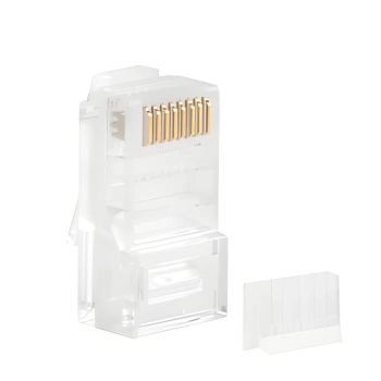 Wtyk LAN RJ45 8P8C kat. 6 UTP, otwór 1 mm, do drutu i linki, 20 szt., Lanberg