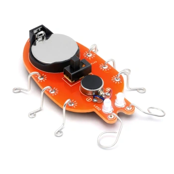 ROBO-BUG DIY - Czerwony wędrujący robaczek LED do zlutowania