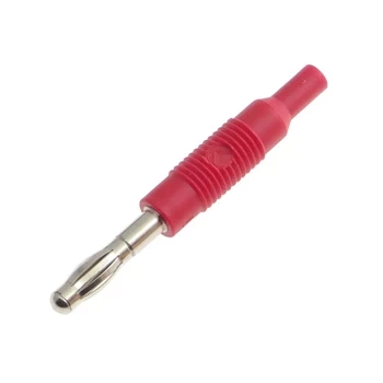 Adapter - gniazdo izolowane 2mm / wtyk 4mm czerwony