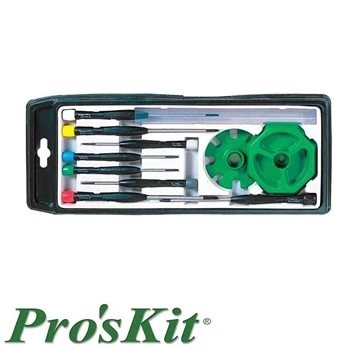 Zestaw wkrętaków precyzyjnych 8 szt ze stojakiem biurkowym, Proskit 8PK-5232N