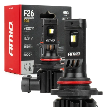 Żarówki samochodowe LED F26 PRO LumiTec LIMITED +130% DUO FULL CANBUS HB3 9005 12/24V AMIO 04874