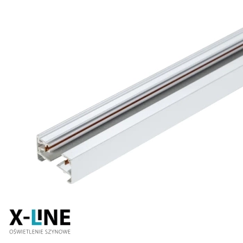 Szynoprzewód 1m - szyna 1-fazowa, biała