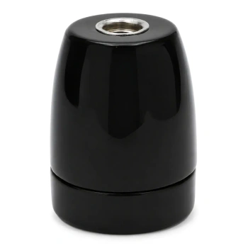 Porcelanowa oprawka wisząca E27 czarna Ceramic Loft