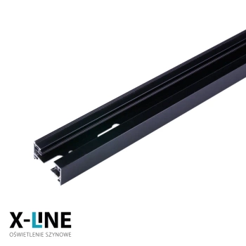 Szynoprzewód 1m - szyna 1-fazowa, czarna