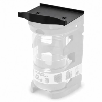 Półka do organizera Q4 QuestSystem 12 x 10,5 cm - mocowana na zatrzaski, czarna