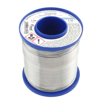 Cyna lutownicza z topnikiem SW26 - 1mm - spoiwo Sn60Pb40 Cynel 1kg
