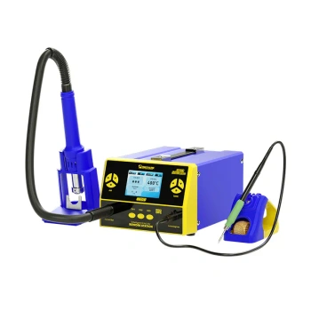 Stacja lutownicza 861DS, 2w1: hot-air i kolba z rdzeniem serii 210, Mechanic
