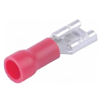Konektor płaski żeński izolowany 4.8mm 0.8mm 0.5-1.5mm² - końcówka kablowa SGE