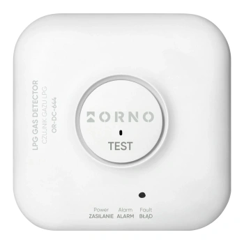 Czujnik gazu LPG WiFi TUYA 220VAC żywotność sensora 5 lat, ORNO OR-DC-644