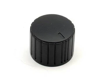 Gałka ze wskaźnikiem do potencjometru na oś 6mm - 20x15mm - czarna