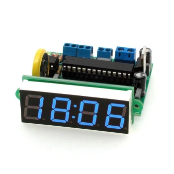 Prosty zegar LED, niebieski wyświetlacz - KIT AVT 3132/BL