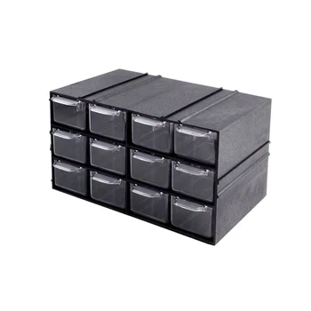 Magazynek szufladkowy modułowy 23x14x12.5cm, 12 szufladek, Konger PX12