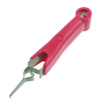 Krokodylek, precyzyjna pęseta pomiarowa, rozwarcie 4mm, gniazdo 2+4mm czerwony