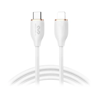 Kabel USB-C - Lightning, 30 W, 1,5 m, biały, Miccell, MIC-003745