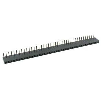 Gniazdo goldpin jednorzędowe, 40 pin, raster 2,54 mm, kątowe