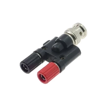 Adapter - wtyk BNC 50 / 2x gniazdo laboratoryjne 4mm