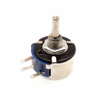 Potencjometr obrotowy liniowy 10 kom, 3 W, oś 4 mm, wyprowadzenia lutownicze