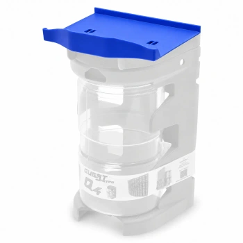 Półka do organizera Q4 QuestSystem 12 x 10,5 cm - mocowana na zatrzaski, niebieska