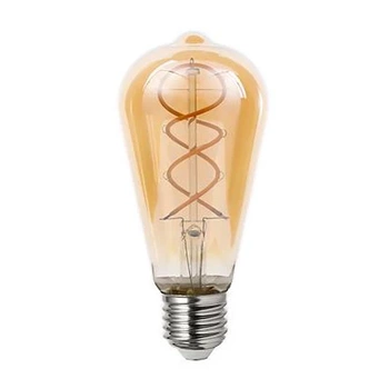 Żarówka LED E27 Filament dimmable ST64 250lm 4W 2200K amber