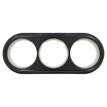 Ramka ceramiczna potrójna czarna do włączników i gniazd natynkowych Ceramic Loft