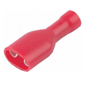 Konektor płaski żeński w pełnej izolacji 6.3mm 0.8mm 0.5-1.5mm² – końcówka kablowa SGE