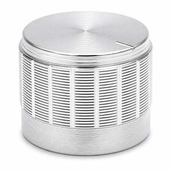 Gałka aluminiowa do potencjometru na oś 6mm - 23x17mm - srebrna - GSL23