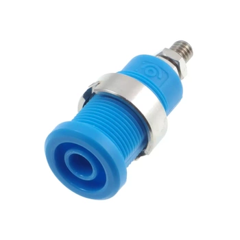 Gniazdo bezpieczne 4mm M4 36A niebieskie
