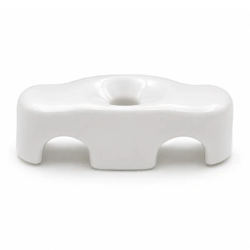 Uchwyt kabla podwójny ceramiczny biały 35x11mm Ceramic Classic Loft
