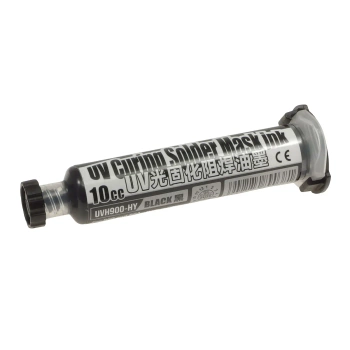 Soldermaska UV LVH-900, czarna, strzykawka 10 ml, Mechanic