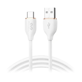 Kabel USB-A - USB-C, 6 A, 1,5 m, biały, Miccell, MIC-003577