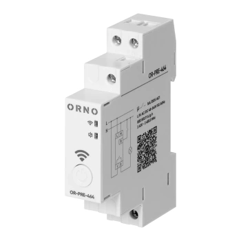Elektroniczny programator astronomiczny i czasowy, 1 wyjście przekaźnikowe max.16A/230V, szer - 1 moduł, DIN TH-35mm, Tuya Smart Wi-Fi OR-PRE-464 ORNO