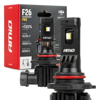 Żarówki samochodowe LED F26 PRO LumiTec LIMITED +130% DUO FULL CANBUS HB4 9006 12/24V AMIO 04875