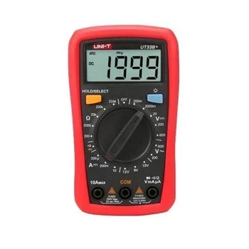 Multimetr kieszonkowy Uni-T UT-33B+, 2000 zliczeń, test baterii 1,5 V, 9 V i 12 V