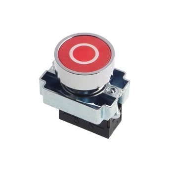 Przełącznik tablicowy PT-29R monostabilny 10A 440V NC (0) czerwony