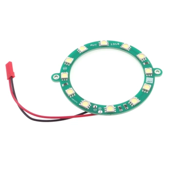 Oświetlacz pierścieniowy LED 12 V 12×5050 - zlutowany KIT AVT 1918
