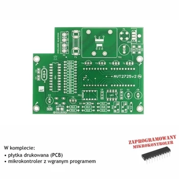 Mikroprocesorowy miernik pojemności - PCB's i mikroprocesor do projektu AVT 2725
