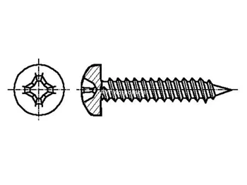 Wkręt do metalu walcowy PH M2.9x6.5mm ocynk