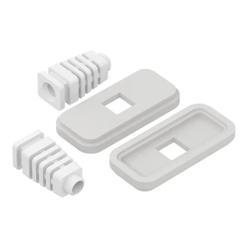 Zaślepka z odgiętką na przewód fi5mm, do obudowy OBD, jasnoszary, 2szt