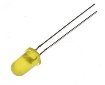 Dioda LED f5 żółta 5-32mcd, Kingbright L-53YD