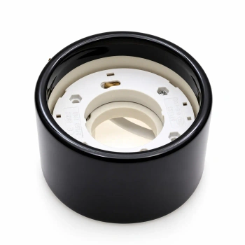 Oprawa natynkowa GX53 ceramiczna, sufitowa i ścienna, 90 × 53 mm, czarna