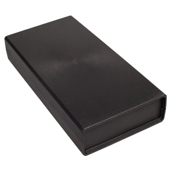 Obudowa uniwersalna Z37, 128 × 258 × 48 mm, PS, czarna, z panelami bocznymi, Kradex