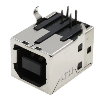 Gniazdo USB B do druku kątowe czarne