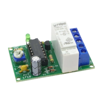 Regulowany włącznik opóźniający 12 V z przekaźnikiem 8 A - KIT AVT 1710