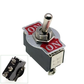 Przełącznik dźwigniowy KN3B-102 ON-ON SPDT, 3 wyprowadzenia, 10 A / 125 V AC; 6 A / 250 V AC