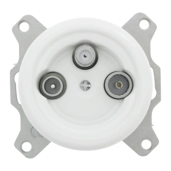 Gniazdo TV/SAT ceramiczne białe okrągłe Ceramic Loft