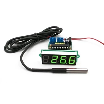 Termometr z wyświetlaczem LED, zielony - KIT AVT 3122/G