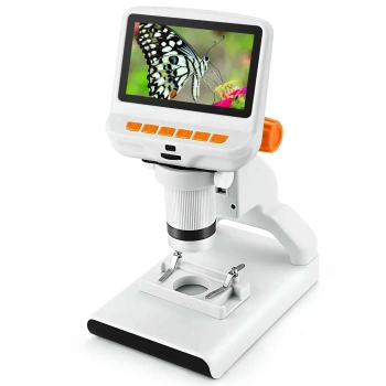 Mikroskop dla dzieci do nauki biologii i obserwacji mikroświata, ekran 4,3″ Full HD – Andonstar AD102
