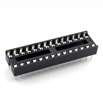 Podstawka DIP 28 pin, wąska, rozstaw rzędów 7,62 mm, raster 2,54 mm